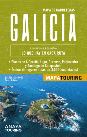 MAPA DE CARRETERAS GALICIA (DESPLEGABLE)